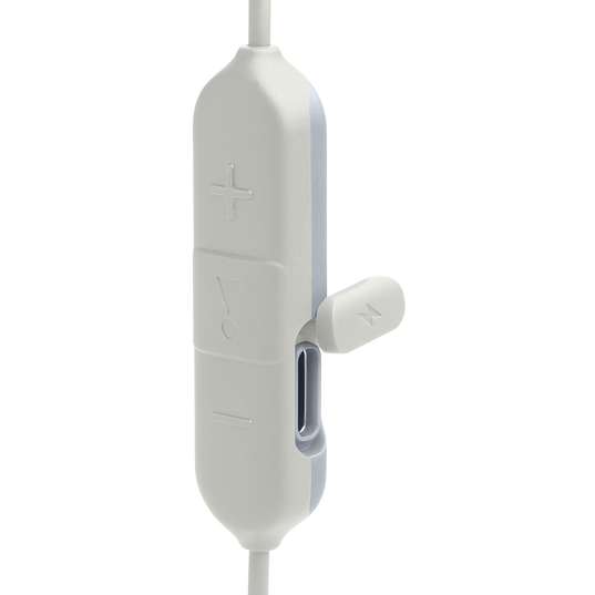 JBL Endurance Run 2 Wireless - White - Waterproof Wireless In-Ear Sport Headphones - Detailshot 1